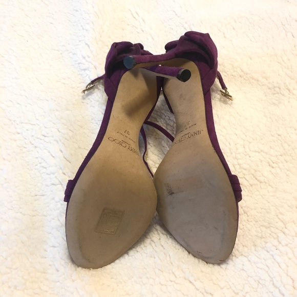 Jimmy Choo Hand-Pleated ‘Kerry’ Ruffled Sandals - Picture 6 of 8